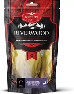 Intratuin Riverwood natuurlijke snack Butcher herten oren 3 stuks aanbieding