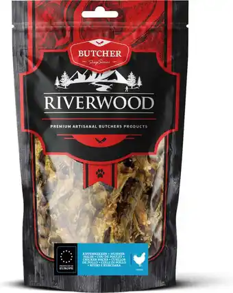 Intratuin Riverwood natuurlijke snack Butcher kippennekken 200 g aanbieding