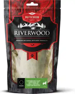 Intratuin Riverwood natuurlijke snack Butcher lamsoren met vacht 100 g aanbieding