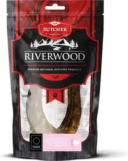 Intratuin Riverwood natuurlijke snack Butcher kalkoennekken 200 g aanbieding