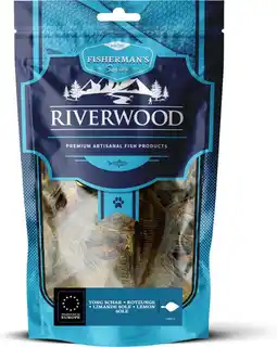 Intratuin Riverwood natuurlijke snack Fisherman's scharretje 250 g aanbieding