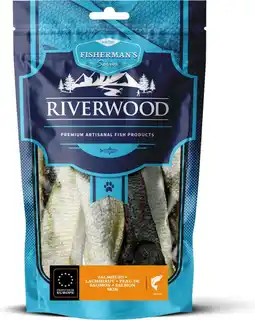Intratuin Riverwood natuurlijke snack Fisherman's zalmhuid 150 g aanbieding