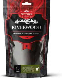 Intratuin Riverwood natuurlijke snack Butcher geitenoren met vacht 100 g aanbieding