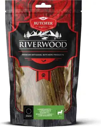 Intratuin Riverwood natuurlijke snack Butcher lamspaghetti 100 g aanbieding