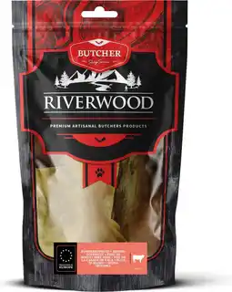 Intratuin Riverwood natuurlijke snack Butcher runderkophuid 200 g aanbieding