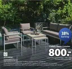 Jysk ODDESUND loungeset aanbieding