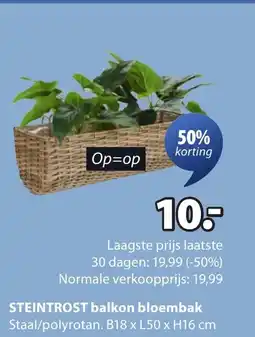 Jysk STEINTROST balkon bloembak aanbieding