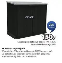 Jysk KRAMNITSE opbergbox aanbieding
