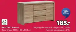 Jysk HASLUND dressoir aanbieding
