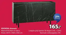 Jysk KRONDAL dressoir aanbieding