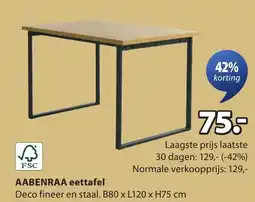 Jysk AABENRAA eettafel aanbieding