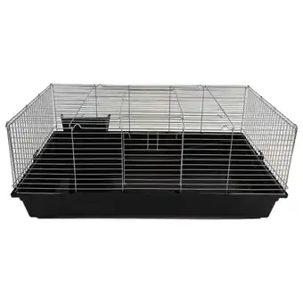 Pets Place Keddoc Konijnenkooi Olaf - Dierenverblijf - 47x69x140 cm Zwart aanbieding