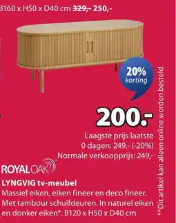 Jysk LYNGVIG tv-meubel aanbieding