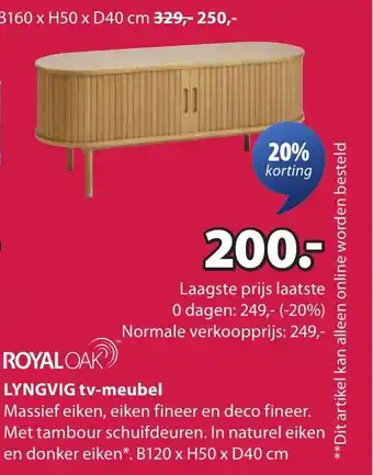 Jysk LYNGVIG tv-meubel aanbieding