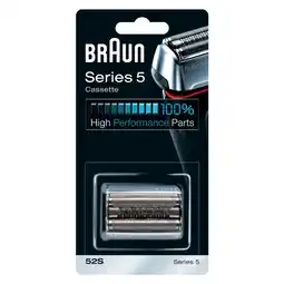 Amazon Braun Series 5 52S Elektrisch Scheerapparaat Reservekop Cassette – Zilver aanbieding