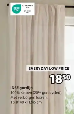 Jysk IDSE gordijn aanbieding