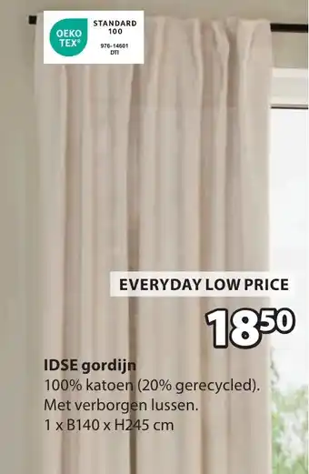 Jysk IDSE gordijn aanbieding