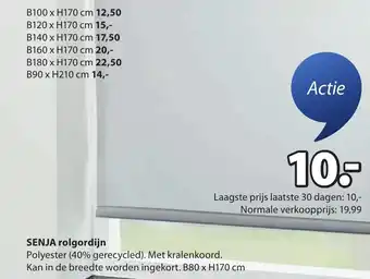 Jysk SENJA rolgordijn aanbieding