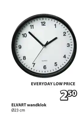 Jysk ELVART wandklok aanbieding