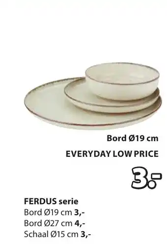 Jysk FERDUS serie aanbieding