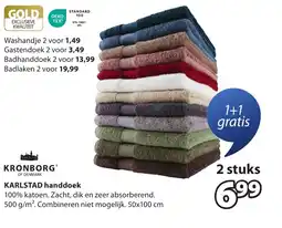 Jysk KARLSTAD handdoek aanbieding
