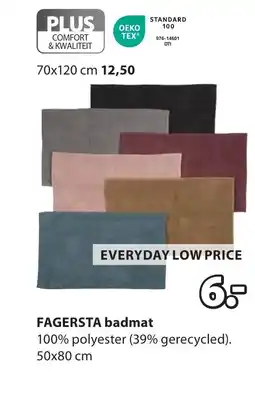 Jysk FAGERSTA badmat aanbieding
