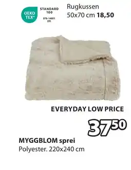 Jysk MYGGBLOM sprei aanbieding