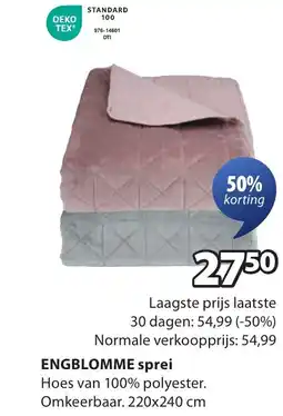 Jysk ENGBLOMME sprei aanbieding