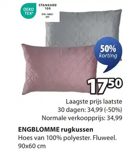 Jysk ENGBLOMME rugkussen aanbieding
