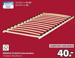 Jysk BREMSA FIX BA20 lattenbodem aanbieding