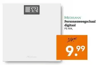 Blokker MEDISANA Personenweegschaal digitaal aanbieding