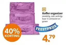 Blokker Koffer organizer zesdelig, ook verkrijg- baar in antraciet en aanbieding