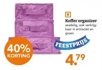 Blokker Koffer organizer zesdelig, ook verkrijg- baar in antraciet en aanbieding