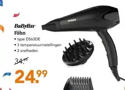 Blokker BaByliss Föhn ⚫ type D563DE aanbieding