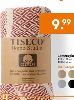 Blokker Zomers plaid aanbieding
