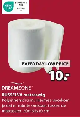 Jysk Dreamzone Russelva matraswig aanbieding