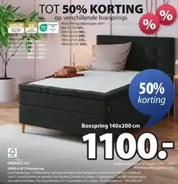 Jysk Dreamzone Hemla GC75 boxspring aanbieding