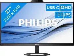 Bol.com Philips 27E1N5600HE - QHD Webcam Monitor - USB-C 65w - 27 inch aanbieding