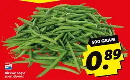 Boni Nieuwe oogst sperziebonen aanbieding