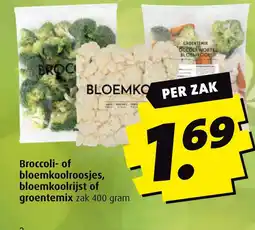 Boni Broccoli of bloemkoolroosjes, bloemkoolrijst of groentemix aanbieding