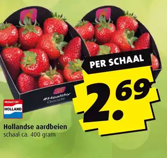 Boni Hollandse aardbeien aanbieding
