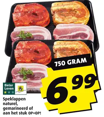 Boni Speklappen naturel, gemarineerd of aan het stuk aanbieding