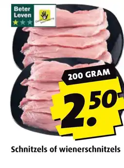 Boni Schnitzels of wienerschnitzels aanbieding