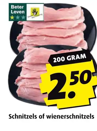 Boni Schnitzels of wienerschnitzels aanbieding