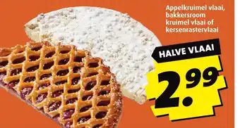 Boni Appelkruimel vlaai, bakkersroom kruimel vlaai of kersenrastervlaai aanbieding