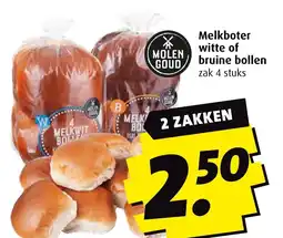 Boni Melkboter witte of bruine bollen aanbieding