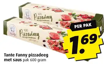 Boni Tante Fanny pizzadeeg met saus aanbieding