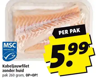 Boni Kabeljauwfilet zonder huid aanbieding
