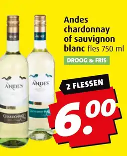Boni Andes chardonnay of sauvignon blanc aanbieding