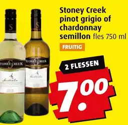 Boni Stoney Creek pinot grigio of chardonnay semillon aanbieding